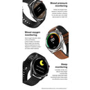 DT91 1.28 inch LTPS LCD Screen IP67 Smart Watch, Support Sleep Monitor / Bluetooth Photograph / Heart Rate Monitor / Blood Pressure Monitoring(Silver Carbon Silicone Strap)