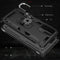 For Samsung Galaxy A52 5G / 4G Shockproof TPU + PC Protective Case with 360 Degree Rotating Holder(Black)