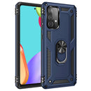 For Samsung Galaxy A52 5G / 4G Shockproof TPU + PC Protective Case with 360 Degree Rotating Holder(Blue)