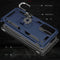 For Samsung Galaxy A52 5G / 4G Shockproof TPU + PC Protective Case with 360 Degree Rotating Holder(Blue)