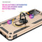 For Samsung Galaxy A52 5G / 4G Shockproof TPU + PC Protective Case with 360 Degree Rotating Holder(Gold)