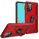 For Samsung Galaxy A52 5G / 4G Shockproof TPU + PC Protective Case with 360 Degree Rotating Holder(Red)