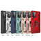 For Samsung Galaxy A52 5G / 4G Shockproof TPU + PC Protective Case with 360 Degree Rotating Holder(Red)