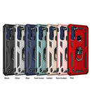 For Motorola Moto One Fusion Shockproof TPU + PC Protective Case with 360 Degree Rotating Holder(Blue)