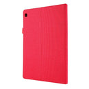 For Lenovo Tab M10 Horizontal Flip TPU + Fabric PU Leather Protective Case with Name Card Clip(Red)