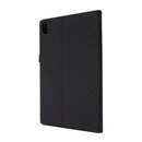 For Lenovo Tab P11 Horizontal Flip TPU + Fabric PU Leather Protective Case with Name Card Clip(Black)