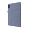 For Lenovo Tab P11 Horizontal Flip TPU + Fabric PU Leather Protective Case with Name Card Clip(Dark Blue)