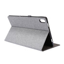 For Lenovo Tab P11 Horizontal Flip TPU + Fabric PU Leather Protective Case with Name Card Clip(Dark Blue)