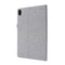 For Lenovo Tab P11 Horizontal Flip TPU + Fabric PU Leather Protective Case with Name Card Clip(Grey)