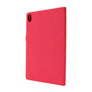 For Lenovo Tab P11 Horizontal Flip TPU + Fabric PU Leather Protective Case with Name Card Clip(Red)