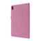 For Lenovo Tab P11 Horizontal Flip TPU + Fabric PU Leather Protective Case with Name Card Clip(Rose Red)