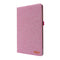 For Lenovo Tab P11 Horizontal Flip TPU + Fabric PU Leather Protective Case with Name Card Clip(Rose Red)