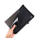 For Samsung Galaxy Tab S8+ / Tab S8 Plus / Tab S7 FE / Tab S7+ / T970 Horizontal Flip TPU + Fabric PU Leather Protective Case with Name Card Clip(Rose Red)