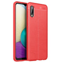 For Samsung Galaxy A02 Litchi Texture TPU Shockproof Case(Red)