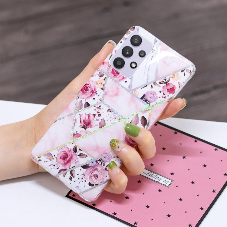 For Samsung Galaxy A32 5G Plating TPU Protective Case(Rose)