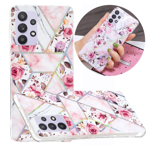For Samsung Galaxy A32 5G Plating TPU Protective Case(Rose)