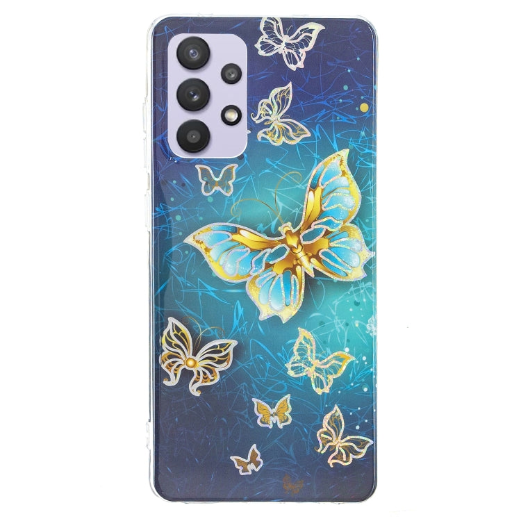 For Samsung Galaxy A32 5G Plating TPU Protective Case(Butterfly)