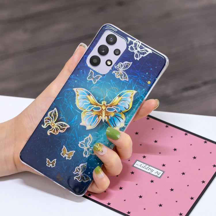 For Samsung Galaxy A32 5G Plating TPU Protective Case(Butterfly)