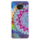 For Xiaomi Redmi Note 9T Luminous TPU Mobile Phone Protective Case(Half-flower)
