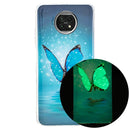 For Xiaomi Redmi Note 9T Luminous TPU Mobile Phone Protective Case(Butterfly)