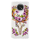 For Xiaomi Redmi Note 9T Luminous TPU Mobile Phone Protective Case(Flower Deer)