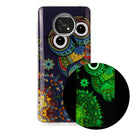 For Xiaomi Redmi Note 9T Luminous TPU Mobile Phone Protective Case(Blue Owl)