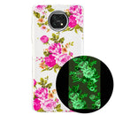 For Xiaomi Redmi Note 9T Luminous TPU Mobile Phone Protective Case(Rose Flower)