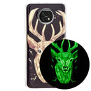 For Xiaomi Redmi Note 9T Luminous TPU Mobile Phone Protective Case(Deer Head)