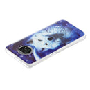 For Xiaomi Redmi Note 9T Luminous TPU Mobile Phone Protective Case(Starry Sky Wolf)