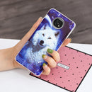 For Xiaomi Redmi Note 9T Luminous TPU Mobile Phone Protective Case(Starry Sky Wolf)