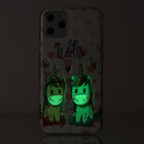For Xiaomi Redmi Note 9T Luminous TPU Mobile Phone Protective Case(Couple Unicorn)
