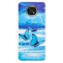For Xiaomi Redmi Note 9T Luminous TPU Mobile Phone Protective Case(Butterflies)