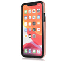 Solid Color PC + TPU Protective Case with Holder & Card Slots For iPhone 11(Rose Gold)