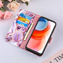 For Motorola Moto G Play (2021) Marble Stitching Horizontal Flip PU Leather Case with Holder & Card Slots & Wallet & Lanyard(Purple)