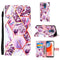 For Motorola Moto G Play (2021) Marble Stitching Horizontal Flip PU Leather Case with Holder & Card Slots & Wallet & Lanyard(Purple)