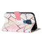 For Motorola Moto G Play (2021) Marble Stitching Horizontal Flip PU Leather Case with Holder & Card Slots & Wallet & Lanyard(Pink White)