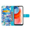 For Motorola Moto G Play (2021) Marble Stitching Horizontal Flip PU Leather Case with Holder & Card Slots & Wallet & Lanyard(Blue Green)
