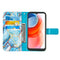 For Motorola Moto G Play (2021) Marble Stitching Horizontal Flip PU Leather Case with Holder & Card Slots & Wallet & Lanyard(Blue)