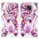 For Motorola Moto G Power (2021) Marble Stitching Horizontal Flip PU Leather Case with Holder & Card Slots & Wallet & Lanyard(Purple)