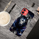 Shockproof Painted Transparent TPU Protective Case For iPhone 12 / 12 Pro(Magic Wolf)
