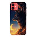 Shockproof Painted Transparent TPU Protective Case For iPhone 12 / 12 Pro(Sky Wolf)