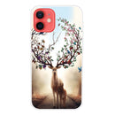 Shockproof Painted Transparent TPU Protective Case For iPhone 12 / 12 Pro(Dream Deer)