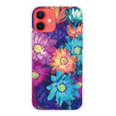 Shockproof Painted Transparent TPU Protective Case For iPhone 12 / 12 Pro(Color Chrysanthemum)