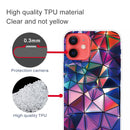 Shockproof Painted Transparent TPU Protective Case For iPhone 12 / 12 Pro(Color Building Blocks)