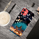 Shockproof Painted Transparent TPU Protective Case For iPhone 12 / 12 Pro(Night View Stars)