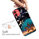 Shockproof Painted Transparent TPU Protective Case For iPhone 12 / 12 Pro(Night View Stars)