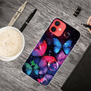 Shockproof Painted Transparent TPU Protective Case For iPhone 12 / 12 Pro(Bubble Butterflies)
