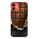 Shockproof Painted Transparent TPU Protective Case For iPhone 12 / 12 Pro(Chocolate)
