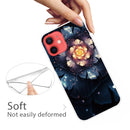 Shockproof Painted Transparent TPU Protective Case For iPhone 12 / 12 Pro(Snow Lotus)