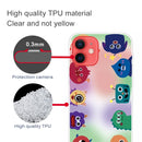 Shockproof Painted Transparent TPU Protective Case For iPhone 12 / 12 Pro(Fluorescent Monster)